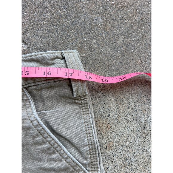 Carhartt Mens Relaxed Fit Khaki Work Pants 36x32 Durable Cotton Blend D4 - Picture 4 of 5